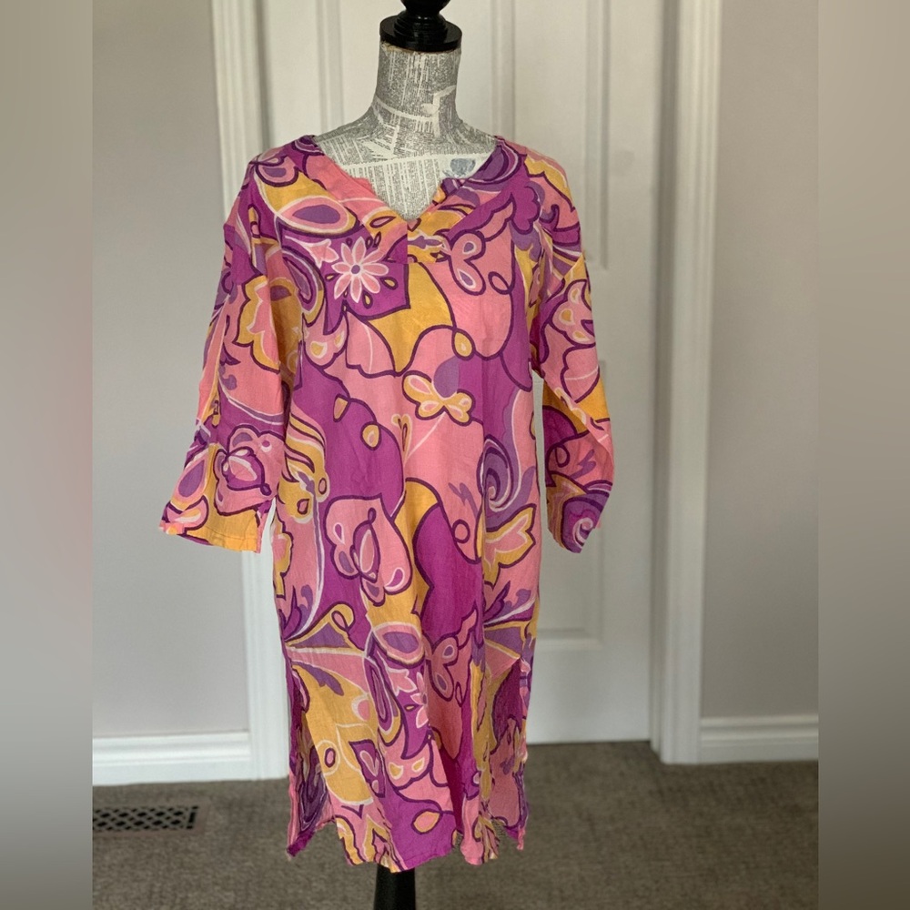 BARELOS | 100 % Cotton Beach Coverup | OS
